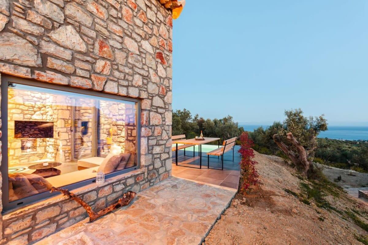 Gerakada Exclusive-Seaview Villa With Private Pool Koróni Kültér fotó